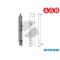 CATENACCIO A LEVA F 20 H200 D003502015 ZINCO SILVER AGB