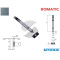 CATENACCIO AD APPOGGIO L 150 MM C3712 GRIGIO IN ALLUMINIO DOMATIC