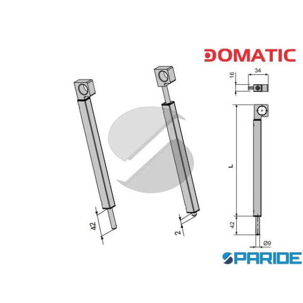 CATENACCIO AD APPOGGIO L 250 MM C3723 DONATELLO NERO OPACO FAPIM
