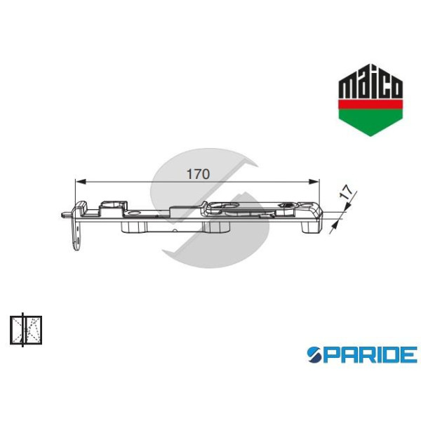 CATENACCIO INFERIORE DESTRO 214445 MAICO MM CON BI...