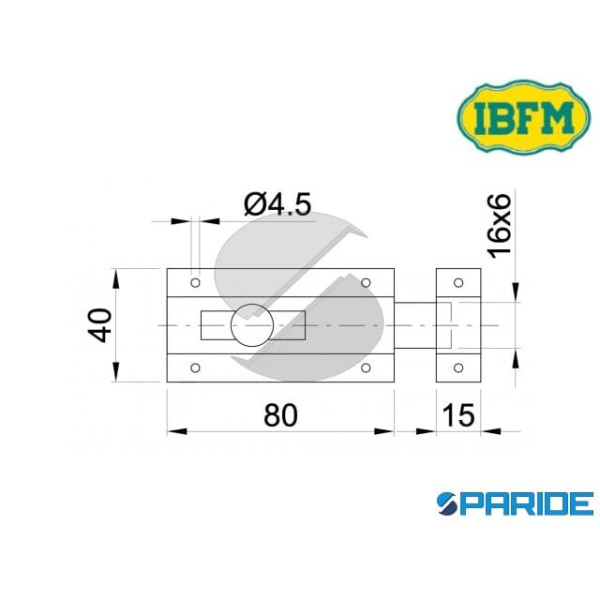 CATENACCIO MIGNON 80 MM ZINCATO 014 IBFM