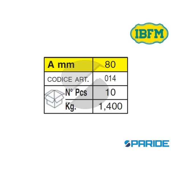 CATENACCIO MIGNON 80 MM ZINCATO 014 IBFM