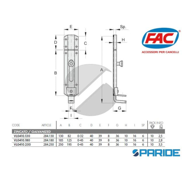 CATENACCIO PORTALUCCHETTO 284 180 LEGGERO FAC VL0410180