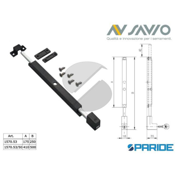 CATENACCIO QUADROTTO 1570 5350 NERO SAVIO