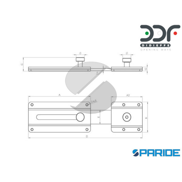 CATENACCIO SICUREZZA SICURTY SLIM ULTRA MM220 DIDIEFFE CON BLOCCO ZINCATO