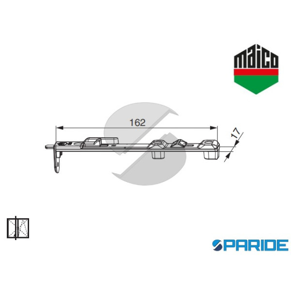 CATENACCIO SUPERIORE DESTRO 214336 MAICO MM CON BI...