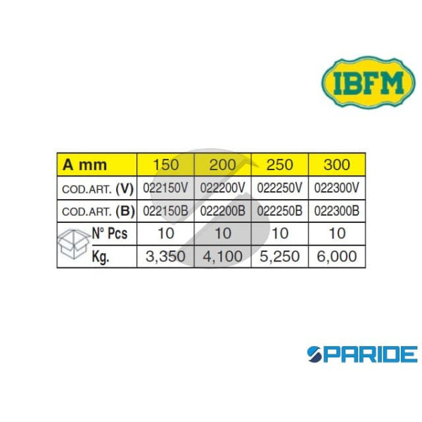 CATENACCIO TONDO 22V PESANTE CON PORTALUCCHETO IBFM