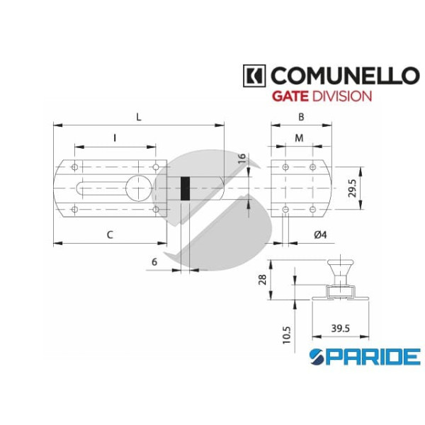 CATENACCIO TRASVERSALE 805-120 LEGGERO COMUNELLO