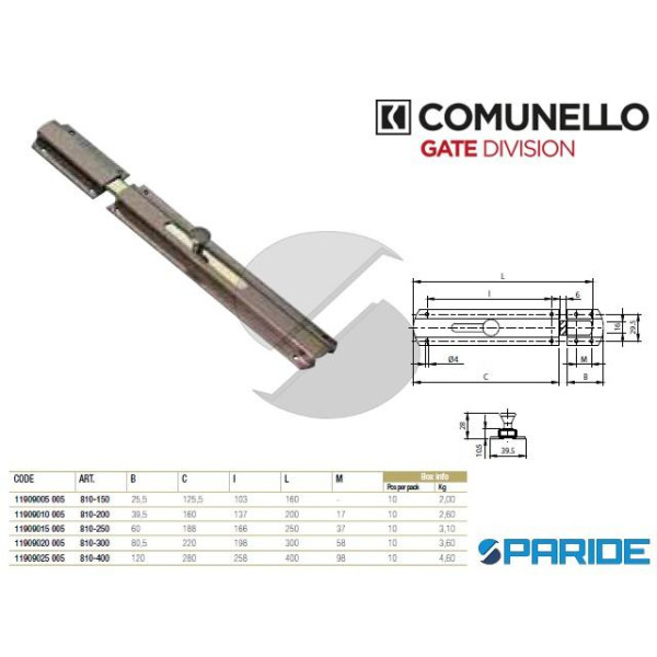 CATENACCIO TRASVERSALE 810-250 MEDIO COMUNELLO