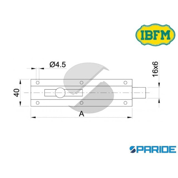 CATENACCIO VERTICALE 34 300 M DA LEGNO AD AVVITARE IBFM MARRONE