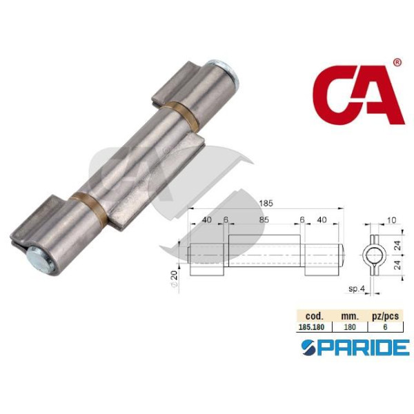 CERNIERA 3 ALI CORTE 180 MM 185 COMBIARIALDO PER C...
