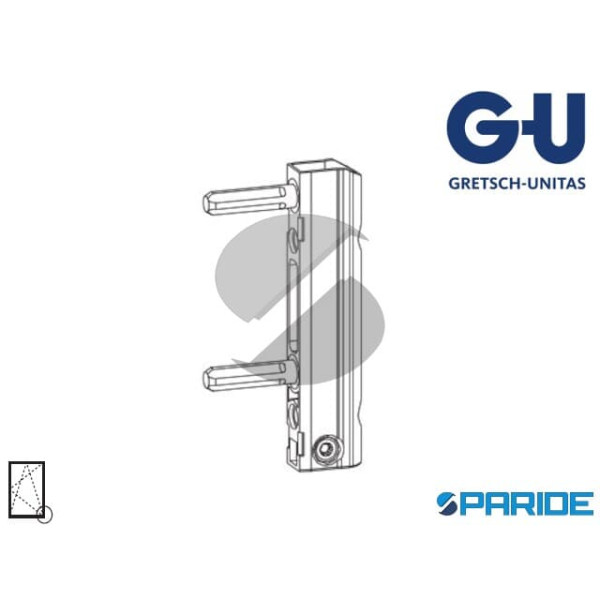 CERNIERA A FORARE 6-36181-01-R-1 UNI-JET D DX GU CON FRIZIONE PER ANTA RIBALTA PVC