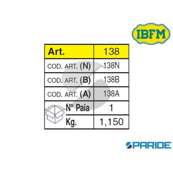 CERNIERA A MOLLA 138A DOPPIA AZIONE ALLUMINIO IBFM