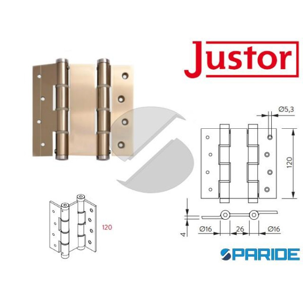 CERNIERA A MOLLA DOPPIA AZIONE DA 120 E F6 JUSTOR ...