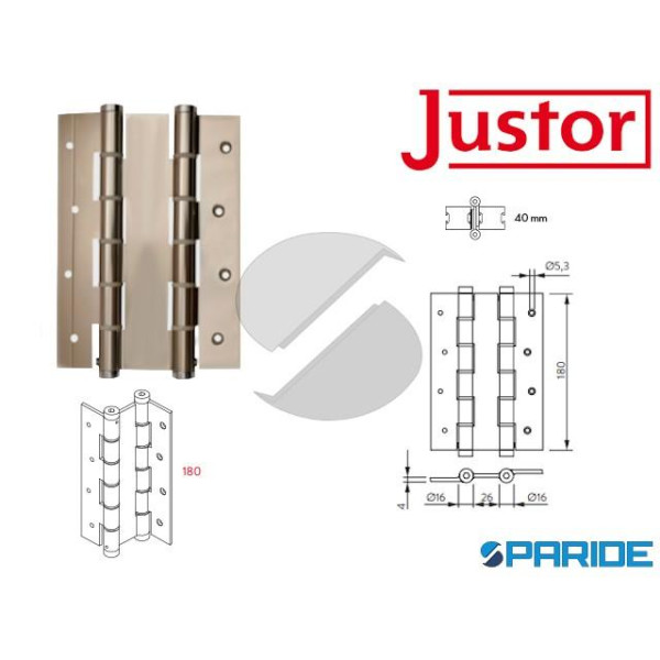 CERNIERA A MOLLA DOPPIA AZIONE DA 180 F6 JUSTOR 59...