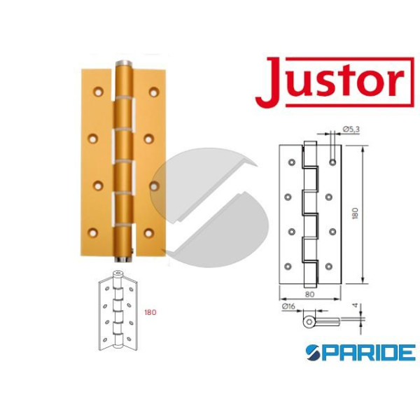 CERNIERA A MOLLA SEMPLICE AZIONE SA 180 ORO JUSTOR...