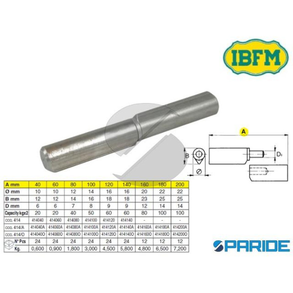 CERNIERA A SALDARE 120 MM 414 O CON PERNO FISSO E ...