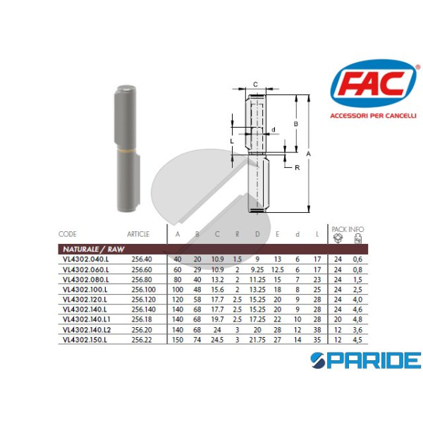 CERNIERA A SALDARE 80 MM 256 80 VL4302 FAC GOCCIA ...