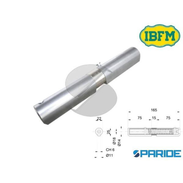 CERNIERA A SALDARE INOX 165 MM 415 MI CON MOLLA IB...