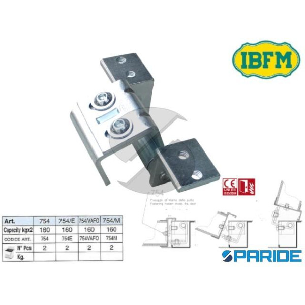 CERNIERA A SCOMPARSA 754 A SCOMPARSA PER PORTE BLINDATE IBFM