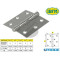 CERNIERA ACCIAIO INOX 3X3 970 IBFM 2 CUSCINETTI A SFERA