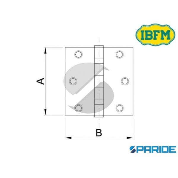 CERNIERA ACCIAIO INOX 4X3,5 970 IBFM 2 CUSCINETTI A SFERA
