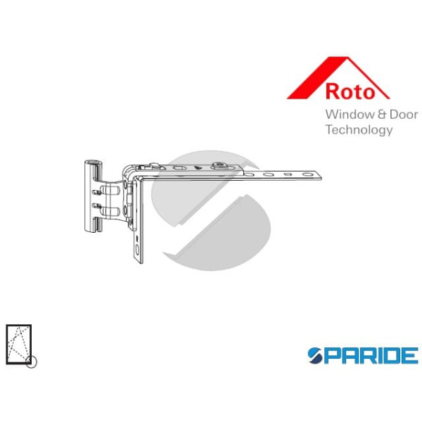 CERNIERA ANGOLARE A12 DX PORTA-FINESTRA 810475 ROT...