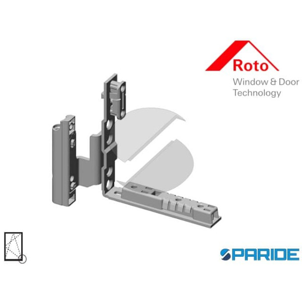 CERNIERA ANGOLARE A12 I13 DX 815362 PER PORT A-FINESTRA ROTO B20 NT
