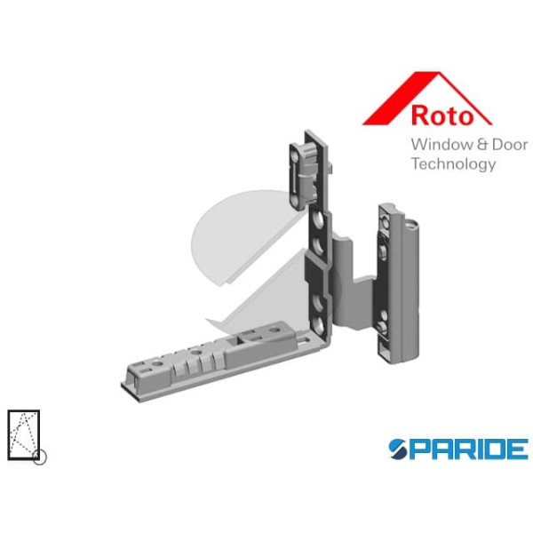 CERNIERA ANGOLARE A12 I9 SX 815403 PER PORTA -FINE...