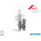 CERNIERA ANGOLARE A12 I9 SX 815405 PER PORTE -FINESTRE SENZA GUIDA ROTO B18 NT