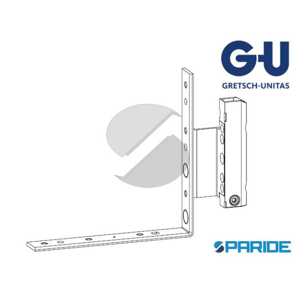 CERNIERA ANGOLARE A4-12 SX PORTA-FINESTRA GU B18 S...