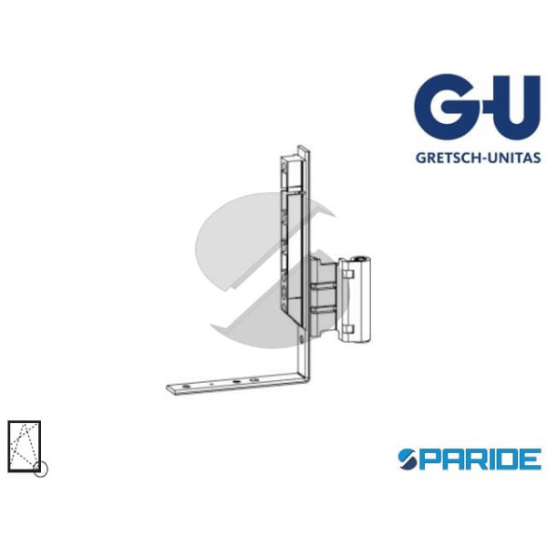 CERNIERA ANGOLARE PORTAFINESTRA INTERASSE 13 DX B 18 6-36887-18-R-1 GU