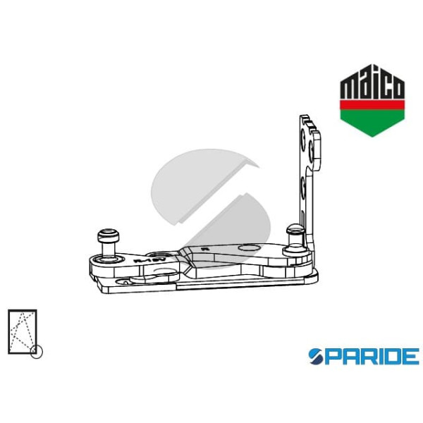 CERNIERA ANGOLARE SX PVC PB 30 A 13 215815 MAICO A SCOMPARSA MULTI POWER