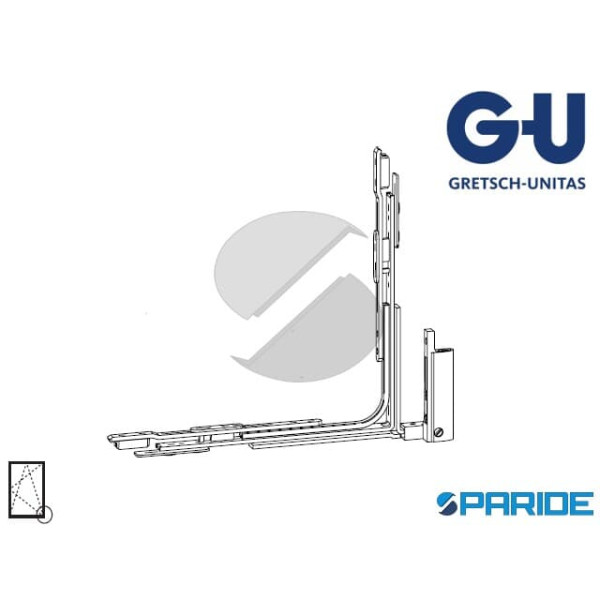 CERNIERA ANGOLARE TRAPEZIO DX 6-28136 G-U BATTUTA 18 ASSE 9