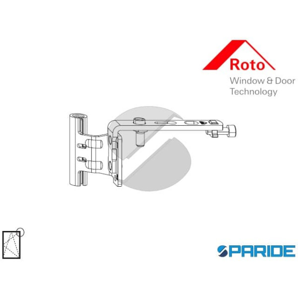 CERNIERA ANTA SECONDARIA A12 B18 DX 810447 ROTO NX