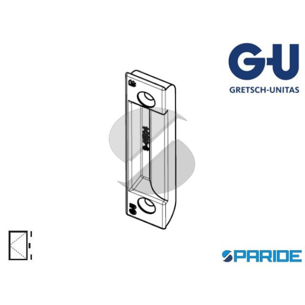 CERNIERA CENTRALE A SCOMPARSA X-9-41500-00-0-1 GU IN TEFLON LATO TELAIO