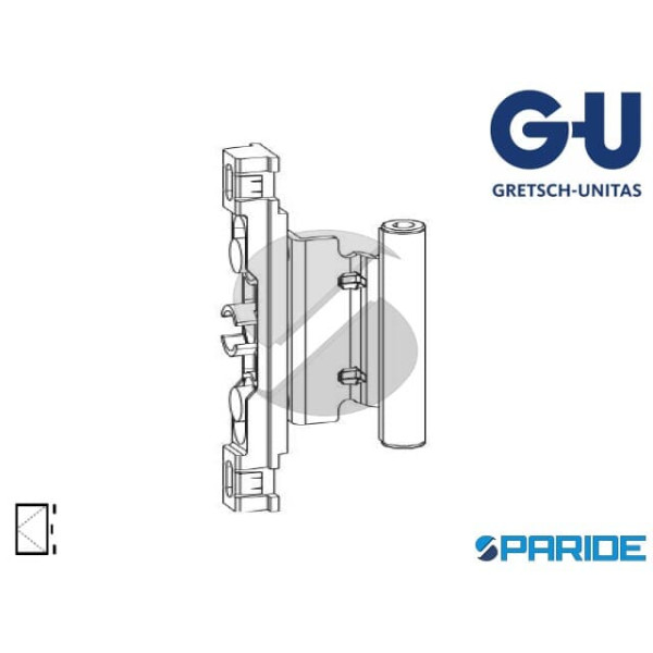 CERNIERA CENTRALE BATTENTE B18 6-37042 GU CON CAVA FERRAMENTA