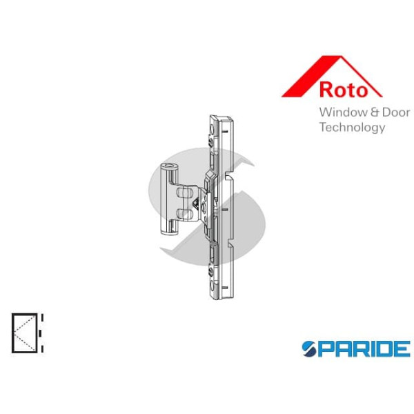 CERNIERA CENTRALE BATTENTE B18 810085 ROTO NX SENZ...