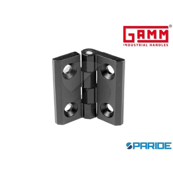 CERNIERA CNZ50-A IN ZAMA NERA 50X50 MM CON FORO PA...