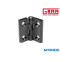 CERNIERA CNZ50-A IN ZAMA NERA 50X50 MM CON FORO PASSANTE LISCIO