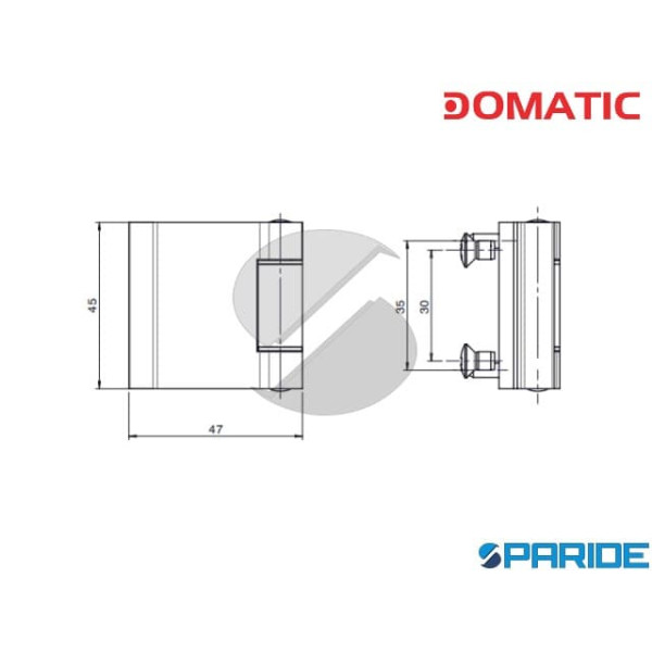 CERNIERA PER SCURETTO 9052 NERA FAPIM COPPIA