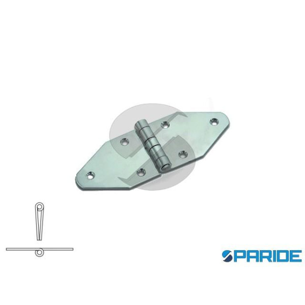 CERNIERA PESANTE SAGOMATA INOX 65X180