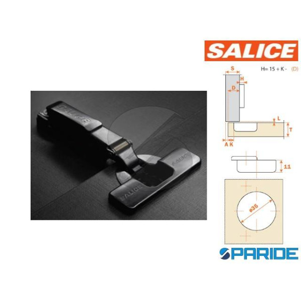 CERNIERA SALICE TITANIUM 110 GR D 35 C2A6A66 COLLO...