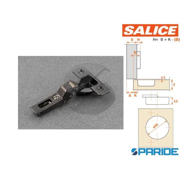 CERNIERA SALICE TITANIUM 110 GR D 35 C2A6G66 COLLO...