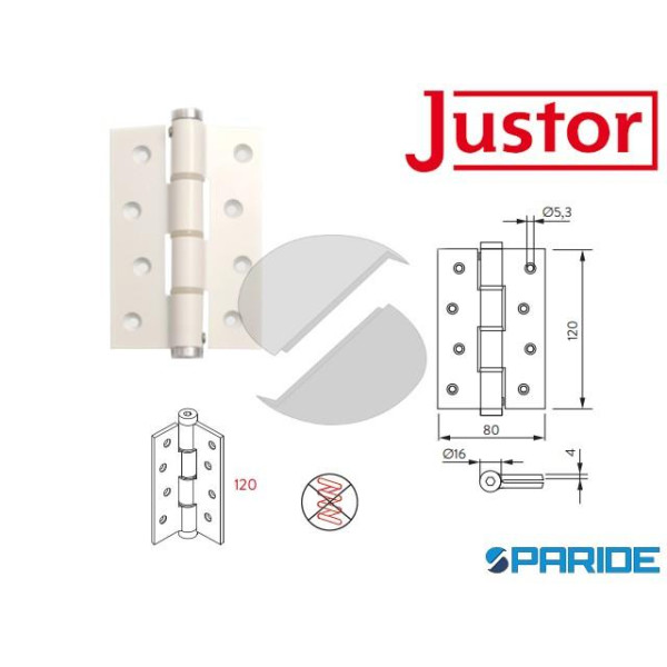 CERNIERA SEMPLICE AZIONE SA 120 SM BIANCA JUSTOR 5...