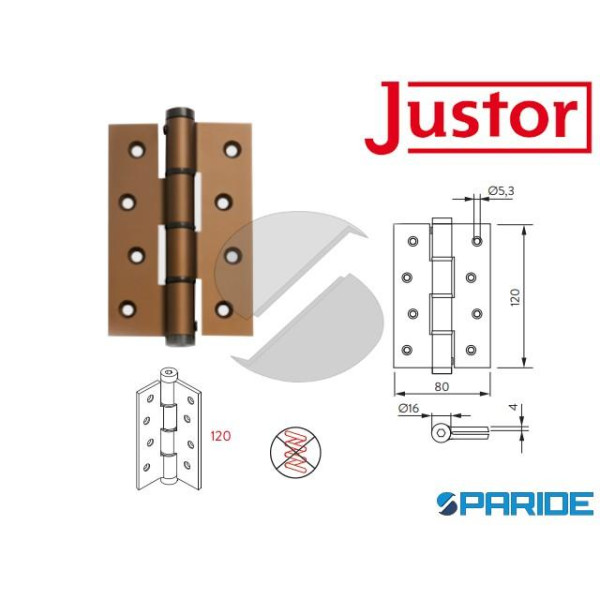 CERNIERA SEMPLICE AZIONE SA 120 SM BRONZO JUSTOR 5...