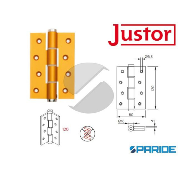 CERNIERA SEMPLICE AZIONE SA 120 SM ORO JUSTOR 5394...