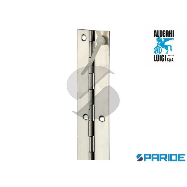 CERNIERE METRAGGIO 40X1980 MM LEGGERA INOX CON FOR...