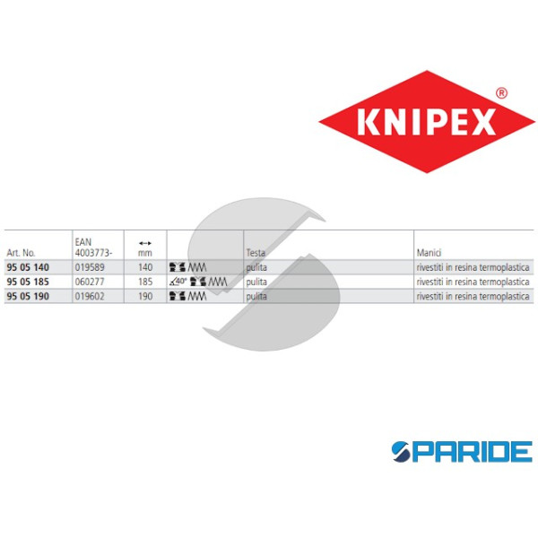 CESOIA COMBINATA 95 05 185 MULTIUSO KNIPEX