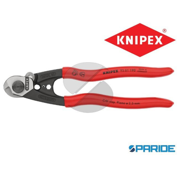 CESOIA PER FUNIIN ACCIAIO 95 61 190 KNIPEX